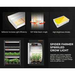 Spider Farmer SF600 74W LED Veg Grow Light
