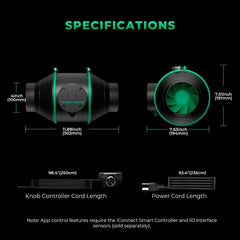 Mars Hydro iFresh 4" Smart Inline Duct Fan