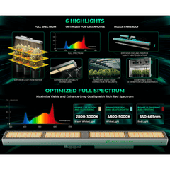 Mars Hydro SP 3000 300W Full Spectrum Grow Room LED Grow Light