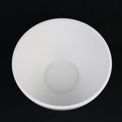 2-Piece White Plastic Planter Bowls – Modern Minimalist Design