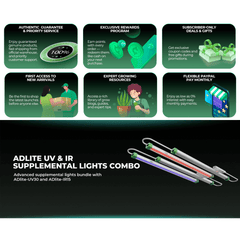 Mars Hydro ADLite UV 15W + IR 8W Supplemental LED Grow Light Bars Combo - Set of 2