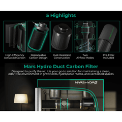Mars Hydro 4" Inline Air Carbon Filter