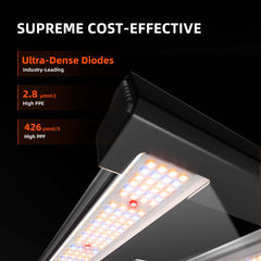 Spider Farmer G1500 150W Dimmable Full Spectrum LED Grow Light