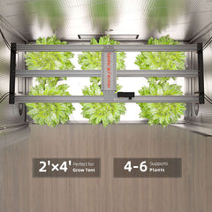 Spider Farmer G4500 LED Grow Light + 2.3' x 4.6' Grow Tent + 4" Inline Fan Combo with Temperature and Humidity Controller + 6" Clip Fan