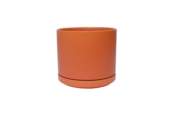15 Inch - Solid Goods - Ceramic Cylinder with Saucer - SHIPPER