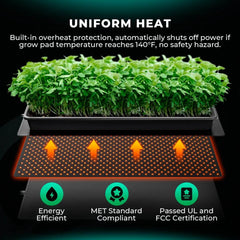 Mars Hydro 48" x 20.75" Seedling Heat Mat and Digital Thermostat Combo