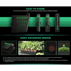 Mars Hydro 10'' x 20.75'' Seedling Heat Mat and Digital Thermostat Combo