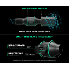 Mars Hydro iFresh 6" Smart Inline Duct Fan and Carbon Filter Combo