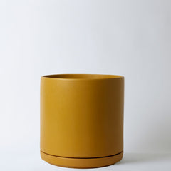 15 Inch - Solid Goods - Ceramic Cylinder with Saucer - SHIPPER