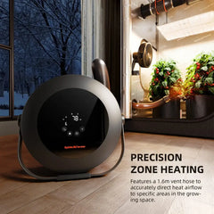 Spider Farmer Grow Tent Heater with Smart Temperature Control, Auto Settings, and 24H Timer
