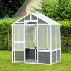 76"x48"x86" Polycarbonate Walk-In Greenhouse – Outdoor