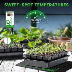 Mars Hydro 48" x 20.75" Seedling Heat Mat and Digital Thermostat Combo