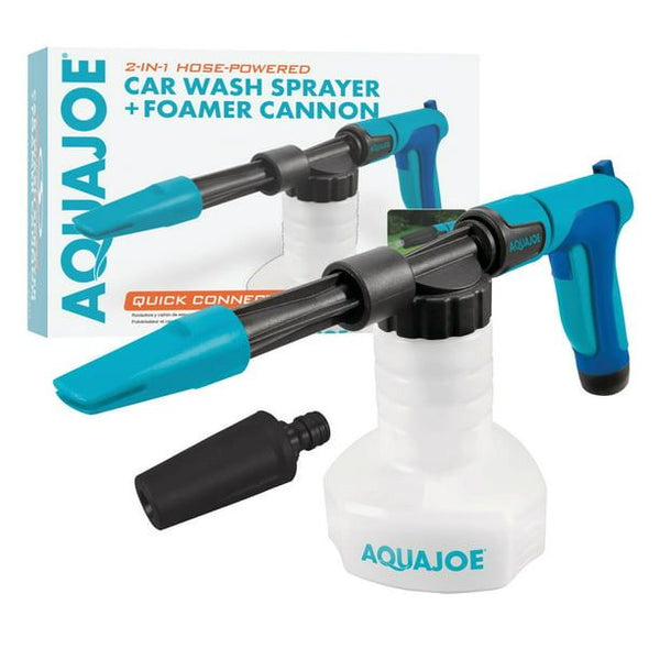 Aqua Joe 2-in-1 Foam Cannon Spray Gun – Hose-Powered