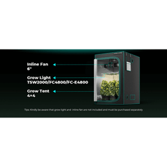Mars Hydro 4' x 4' x 6' 8" (120cm x 120cm x 200cm) Indoor Grow Tent