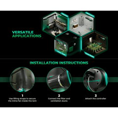 Mars Hydro iFresh 4" Smart Inline Duct Fan