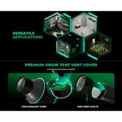 Mars Hydro iFresh 4" Smart Inline Duct Fan and Carbon Filter Combo