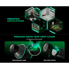 Mars Hydro iFresh 4" Smart Inline Duct Fan and Carbon Filter Combo