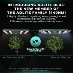 Mars Hydro ADlite Deep Red 15W + Blue 15W Supplemental LED Grow Light Bars Combo - Set of 2