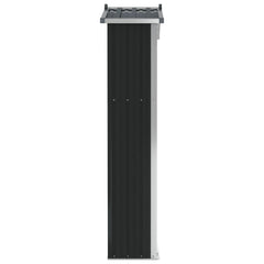 NNEVL Garden Shed Anthracite 107.5x46x183 cm Galvanised Steel