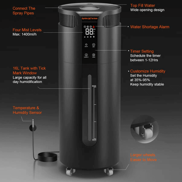 Spider Farmer Cool Mist Humidifier 16L