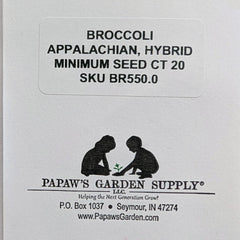 Appalachian Hybrid Broccoli Seeds