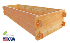 Timberlane Gardens Raised Garden Bed Kit Double Deep (Two 2x6) Select Cedar