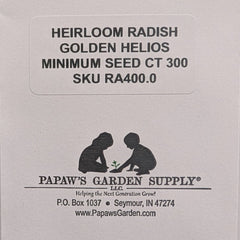 Golden Helios Radish Seeds