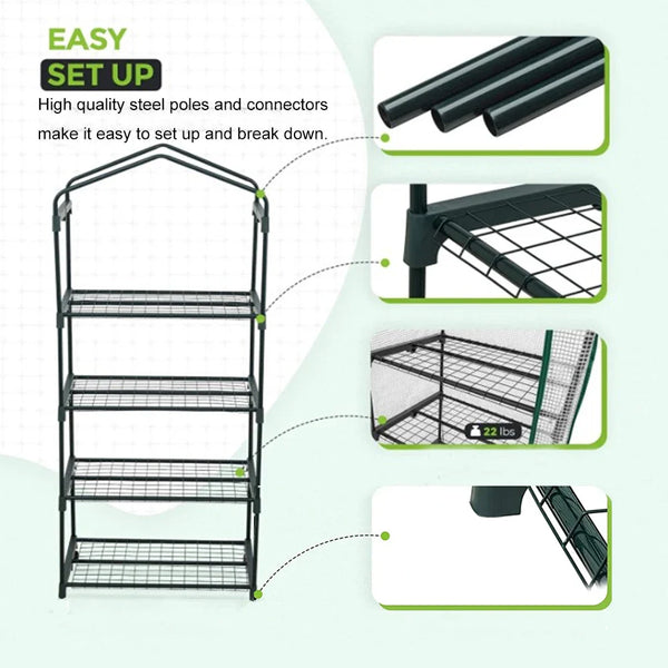 Mini Portable Greenhouse – Outdoor Balcony Plant Cover