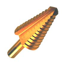 Active Aqua The Stepper Titanium Step Drill Bit, 1/4" to 1 3/8"