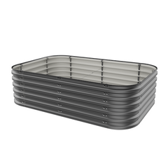 17" Tall 6 In 1 "No Tools Needed" Premium Metal Raised Garden Bed Kit
