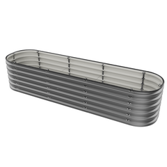 17" Tall 6 In 1 "No Tools Needed" Premium Metal Raised Garden Bed Kit