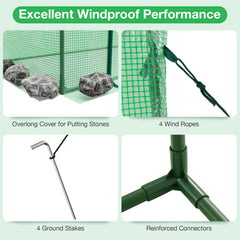Portable Walk-In Greenhouse – PE Cover, Heavy-Duty Frame