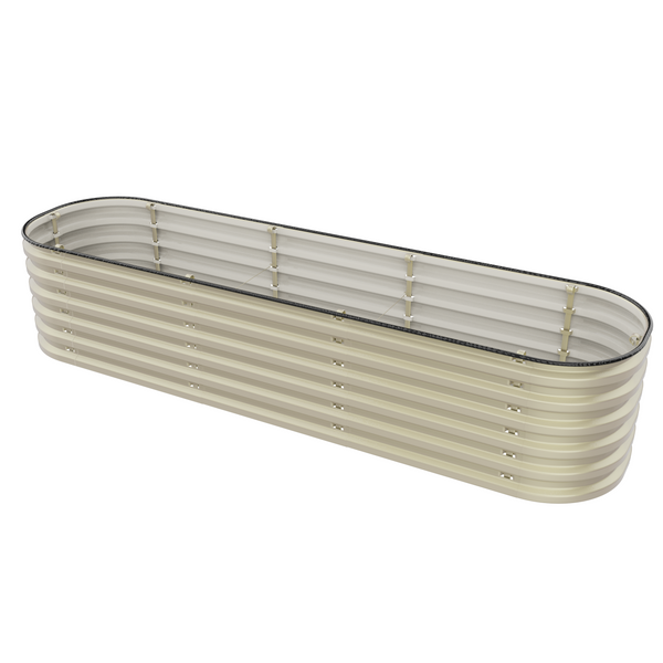 17" Tall 6 In 1 "No Tools Needed" Premium Metal Raised Garden Bed Kit