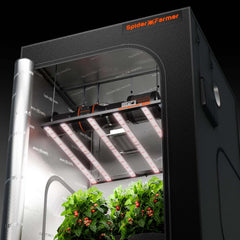 Spider Farmer SE5000 LED Grow Light + 4' x 4' Grow Tent + 6" Inline Fan Combo with GGS Controller Kits + 6" Clip Fan