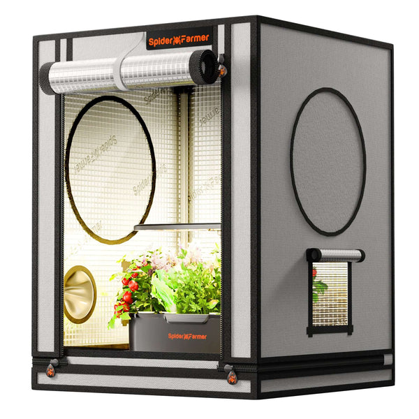 Spider Farmer 2' x 2' x 2' 8" (60 x 60 x 80 cm) Indoor Mini White Grow Tent
