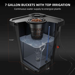 Spider Farmer Deep Water Culture Hydroponics Grow System with Top Drip Kit - 2 Bucket Kit