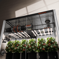 Spider Farmer G5000 x 2 LED Grow Lights + 4' x 8' Grow Tent + 6" Inline Fan Combo with Temperature and Humidity Controller + 6" Clip Fan