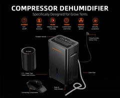 Spider Farmer 32 Pint Dehumidifier with Drain Hose