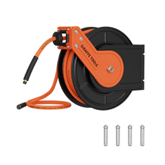 Retractable Air Hose Reel-Alloy Steel Reel-3/8in 25ft-50ft