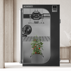 AC Infinity Advance Grow Tent System 2x4, 2-Plant Kit, Integrated Smart Controls to Automate Ventilation, Circulation, Full Spectrum LED Grow Light