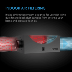 AC Infinity Air Filter Box with High Efficacy Filter, 6-Inch