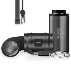 AC Infinity Air Filtration Kit 8", Inline Fan with Speed Controller, Carbon Filter & Ducting Combo