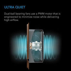 AC Infinity AIRTAP T4, Quiet Register Booster Fan System, Brown Bronze, for 4" x 10" Registers