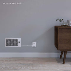 AC Infinity AIRTAP T6, Quiet Register Booster Fan System, White, for 6" x 12" Registers