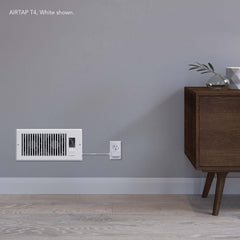 AC Infinity AIRTAP T4, Quiet Register Booster Fan System, White, for 4" x 10" Registers