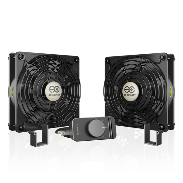 AC Infinity AXIAL S1225D, Muffin 120V AC Cooling Fan, Dual 120mm x 120mm x 25mm