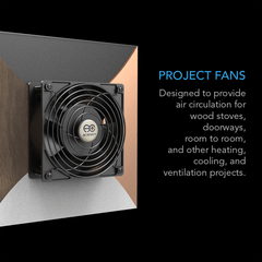 AC Infinity AXIAL S1238, Muffin 120V AC Cooling Fan, 120mm x 120mm x 38mm