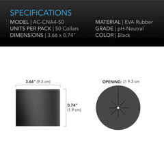 AC Infinity Clone Collars, Disc Inserts with 8-Spoke Design, 4-Inch, 50-Pack