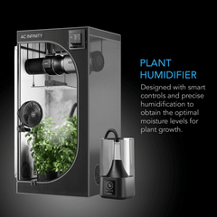 AC Infinity CLOUDFORGE T3, Environmental Plant Humidifier, 4.5L, Smart Controls, Targeted Vaporizing