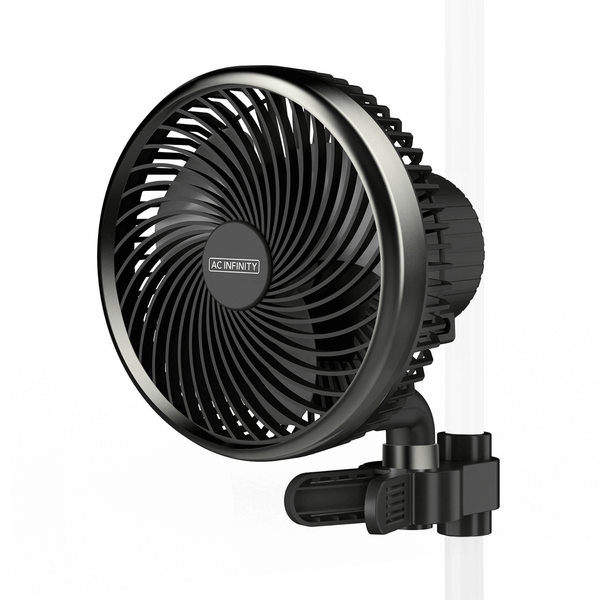 AC Infinity CLOUDRAY A6, Grow Tent Clip Fan 6" with 10 Speeds, EC-Motor, Manual Swivel